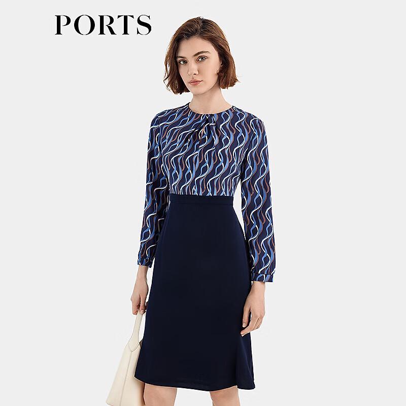 

PORTS Women s Autumn/Winter V-Neck A-Line Dress 2