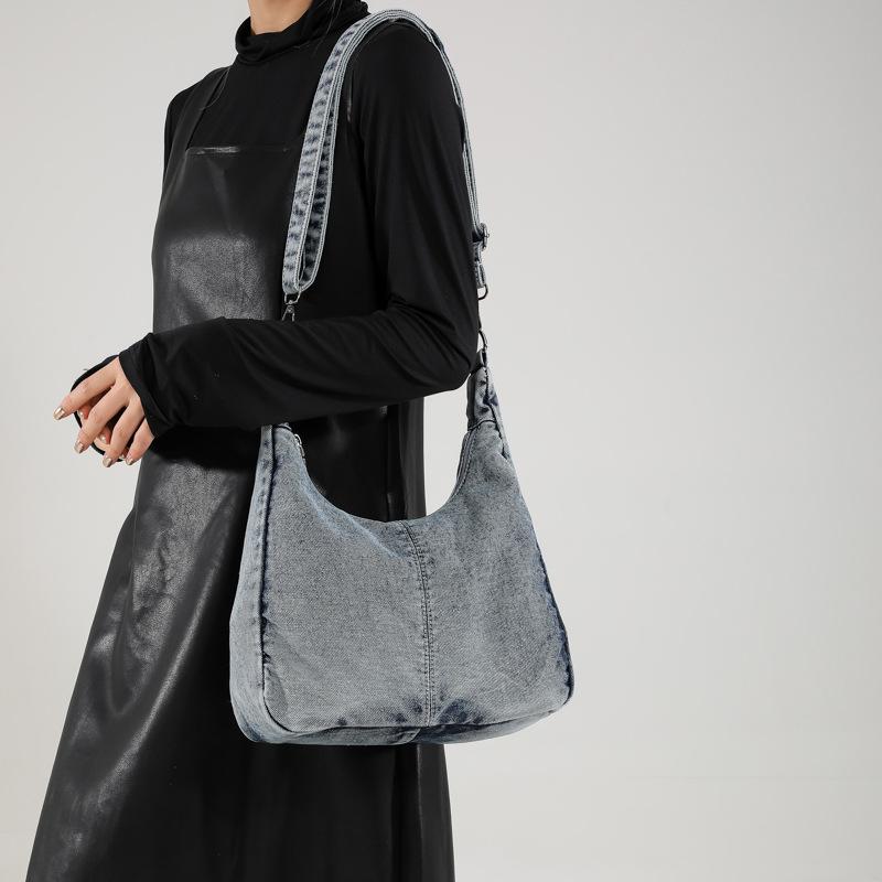 2025 autumn new design cloth material fabric oblique span bag new casual fashion simple small fresh shoulder bag