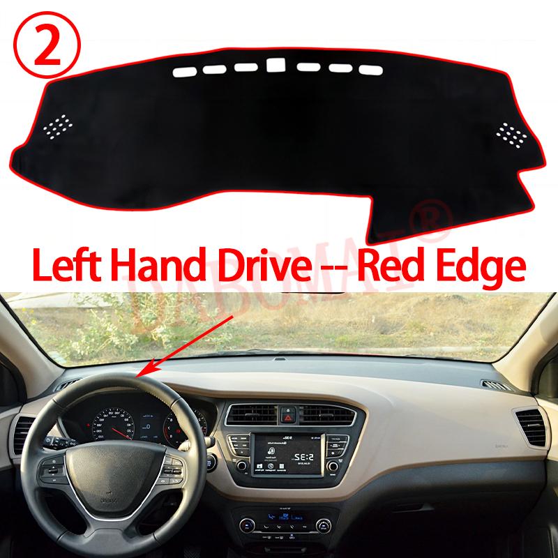 Dashboard Cover Protective Pad for Hyundai I20 GB IB 2014 2015 2016 2017 2018  Car Dash Board Sunshade Anti-UV Carpet