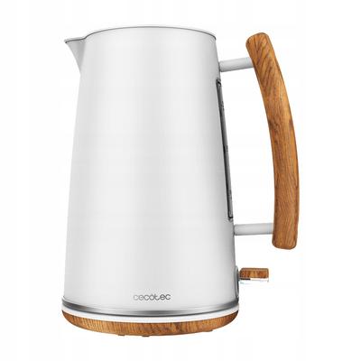 Cecotec Thermosense 400 Electric Kettle White Wooden