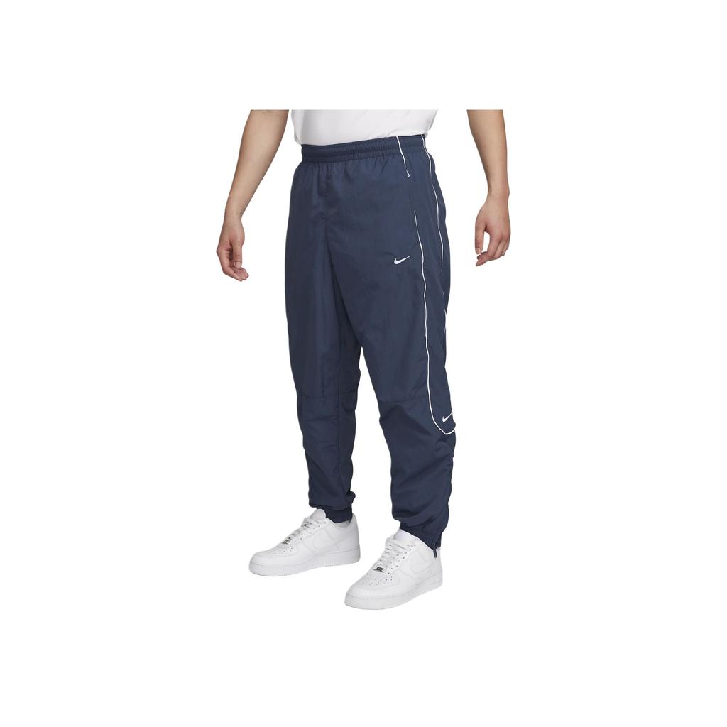 Nike Solo Swoosh Knit Zippered Joggers Men Bottoms Thunder-Blue FB8621-437