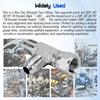 2Pcs 6602-06-06-06 Run Tees Swivel Hose Fittings 3/8inch JIC (9/16"-18 thread) Male x 3/8inch JIC Female Stainless Steel Hydraulic T Adapter Fitting