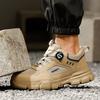 New Rotating Button Men Boots Anti-smash Anti Puncture Safety Shoes Men Work Boots Steel Toe Shoes Security Indestructible Shoes