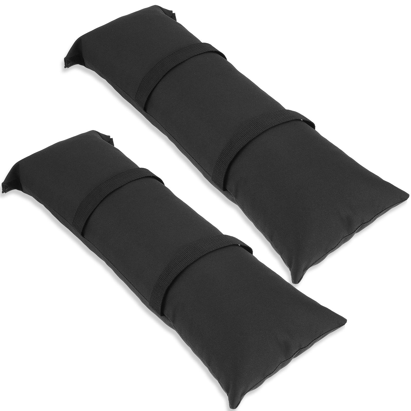 

2Pcs Oxford Cloth Arched Sand Bags Weatherproof Fillable Outdoor Furniture Sandbags Tear Resistant Umbrella Base Weight Bags