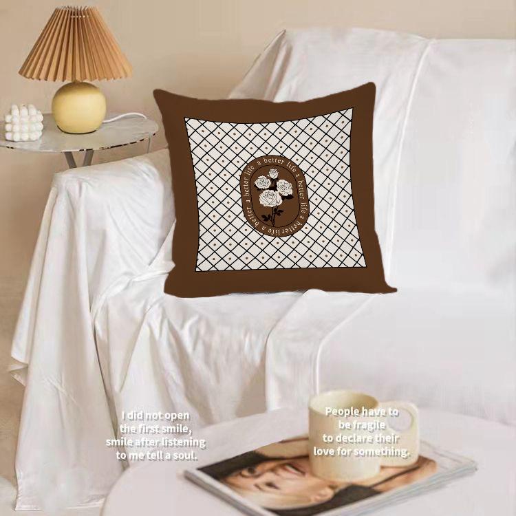 American Retro Art Pillow Case Living Room Sofa Bedroom Backrest Cushion Geometric Art Pillow Home Decoration