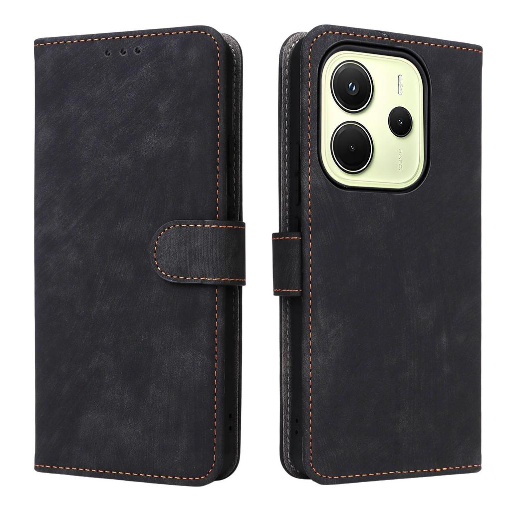Leather Flip Cover For Xiaomi Redmi Note 14 4G Leather Case Shockproof Wallet Shockproof Bumper Covers