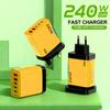 CE Certified 240W GaN Multi-Port Charger with LED Display