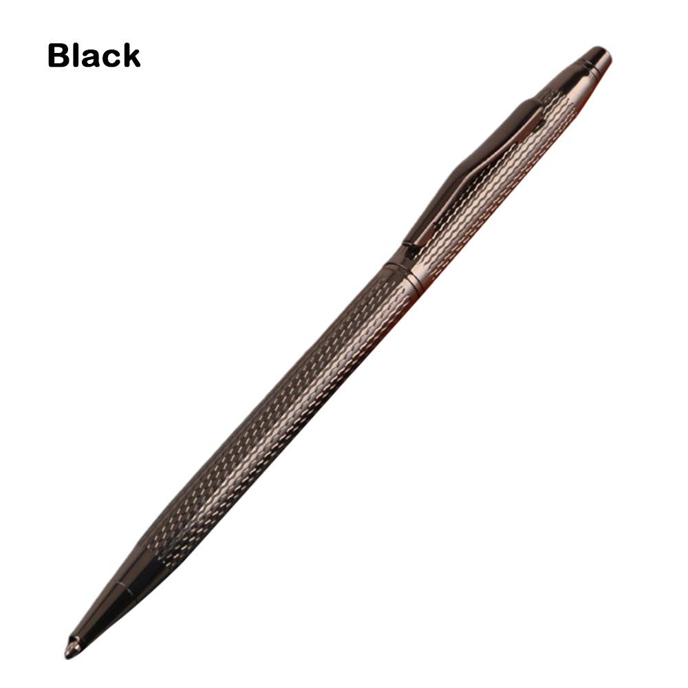 Multi-functional Metal Ballpoint Pen Brushed Wavy Pattern Twist Using Gel Pen Writing Pen Students
