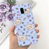 Handyhülle für Samsung Galaxy J6 Plus 2018 Niedliches Tier Cartoon Süßigkeitenfarbe Weiches Silikon TPU Hülle für Samsung J6 J 6 J6Plus