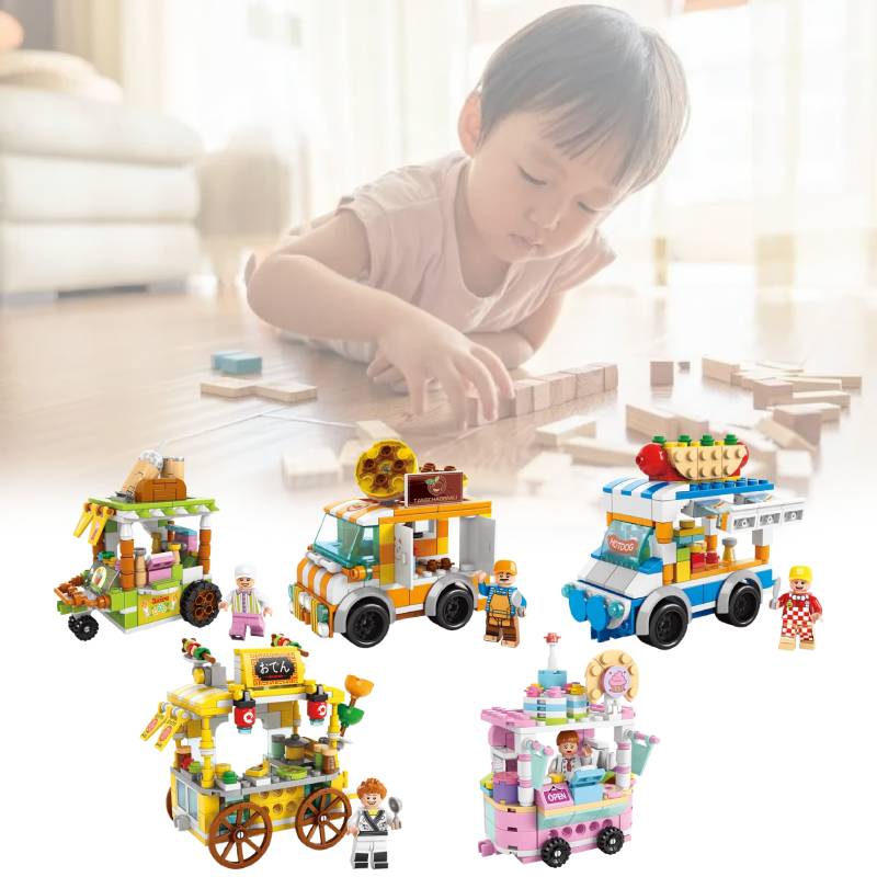 Block Dessert Building City Street View Model Kid Multi Shape Jigsaw Puzzle Gift