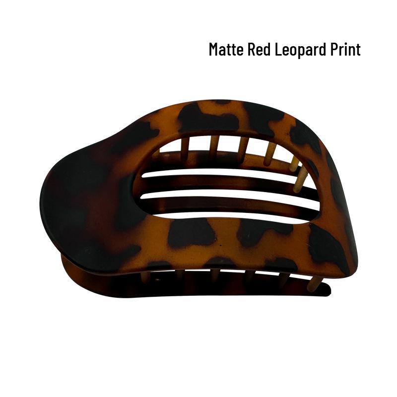 Curved Oval Updo Hair Claw - Temperament Shark Clip