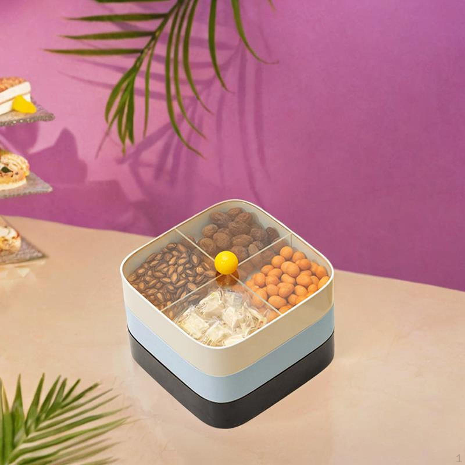 

Розділена коробка для сервірування Відділення для закусок Пилозахисний Піднос для сухофруктів синій