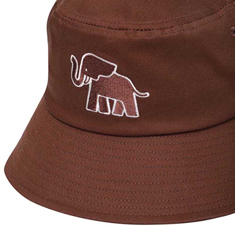 Bbc Earth Animal Embroidery Cotton Bucket Hat  Brown 