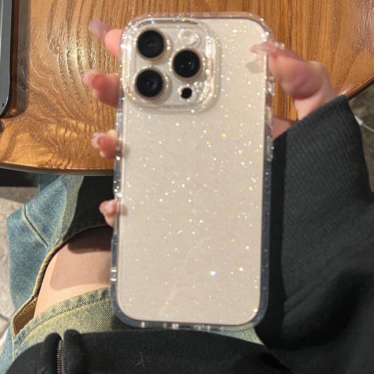 Coque de téléphone transparente à paillettes douces pour Samsung A55 A56 5g A35 A57 A54 A26 A16 A36 A15 A17 A07 Housse en silicone transparente antichoc Galaxy A17 pur