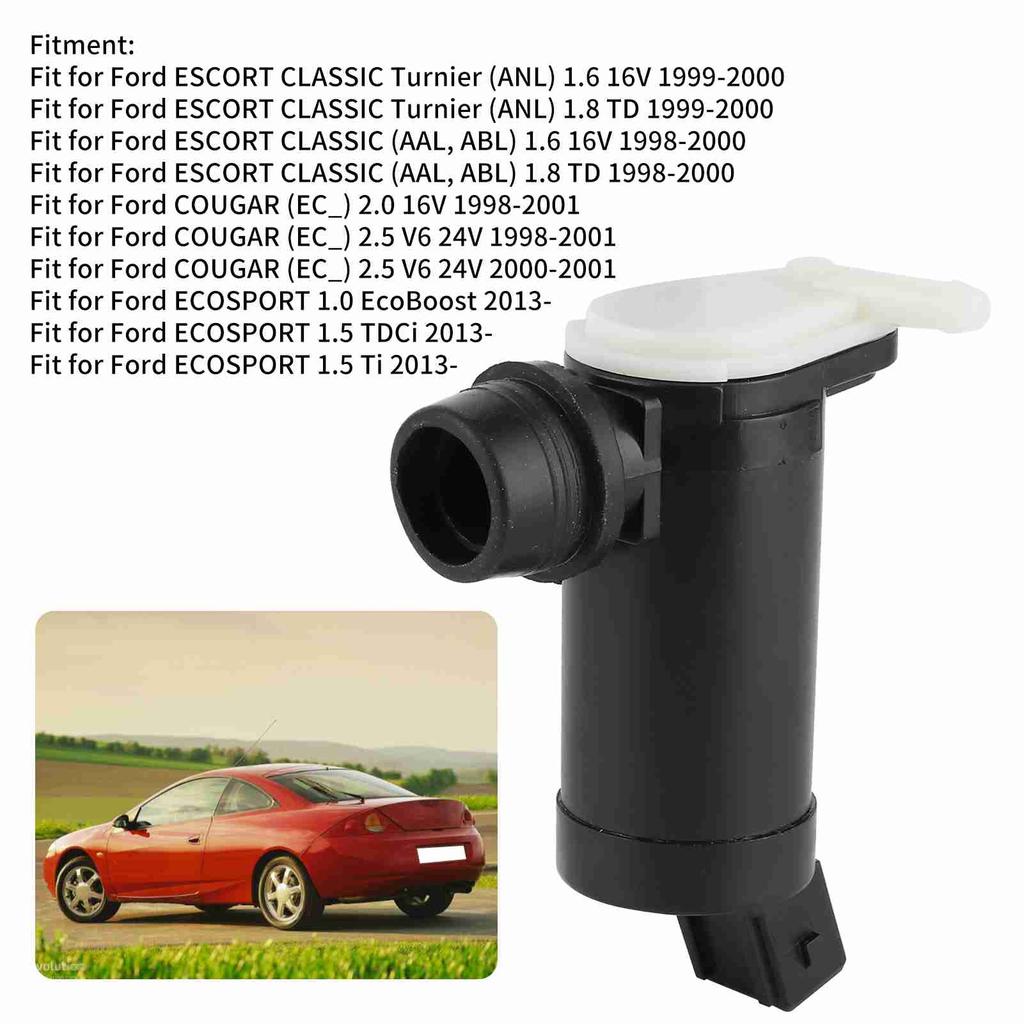 Car Window Washer Pump DD1067482 Windshield Washer Pump 93BB‑17K624‑BA 87AB17K624AC Fit for Ford Cougar / Ecosport / Escort