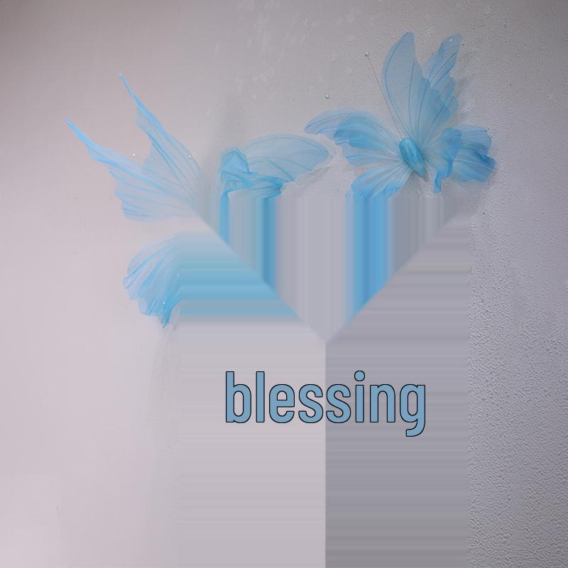 3D Painted Butterfly Wedding Backdrop with Scenery and Props for Photography and Décor