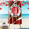 Individuelles Namensschild ST. Pauli Aufdruck Strandtuch, Großes Weiches Schnelltrocknendes Handtuch für Strand Camping Schwimmen_xia