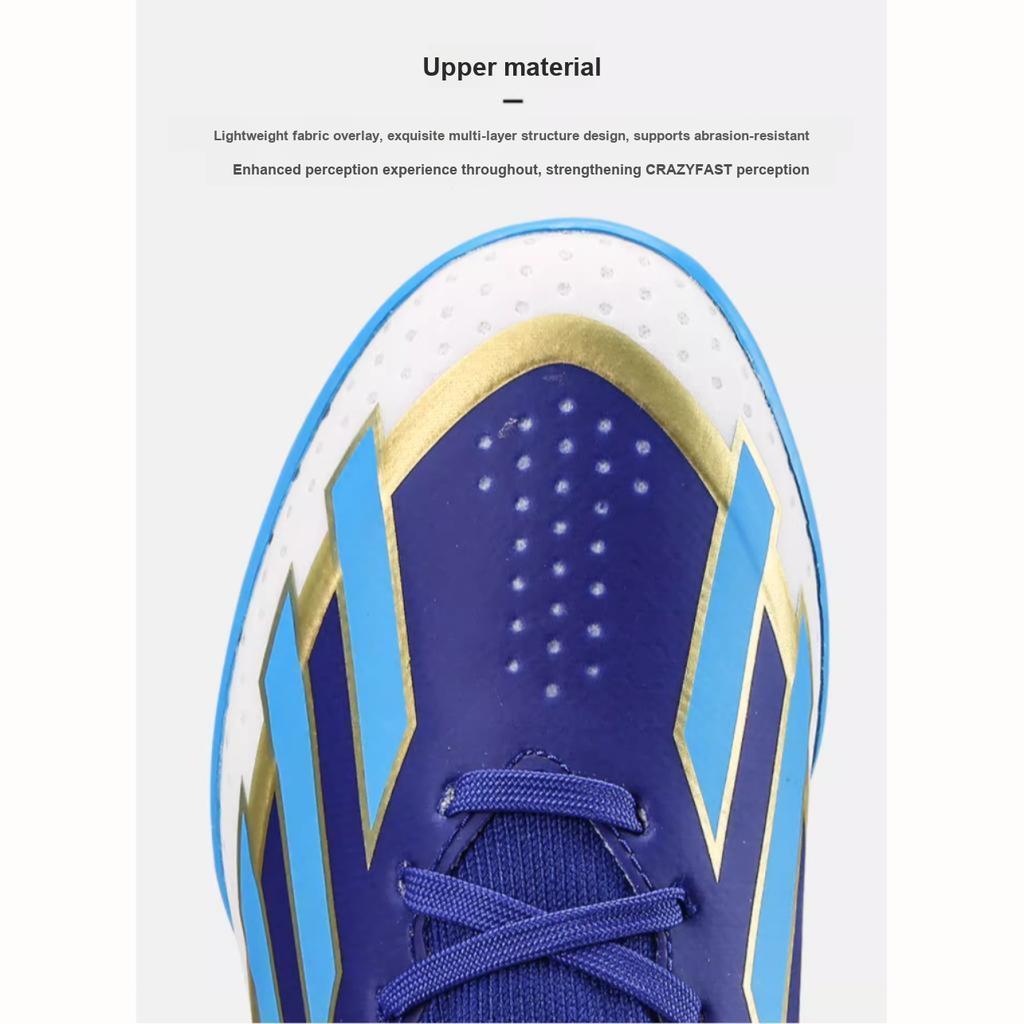 Adidas Crazyfast Messi Liga Turf Lucidní modrá Modrá záře Cloudově bílá (GS) Dětské tenisky ID0716