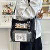 Large-capacity Casual Transparent Tote Bag, Student Class Handbag, Beautiful Solid Color Single Shoulder Underarm Messenger Bag