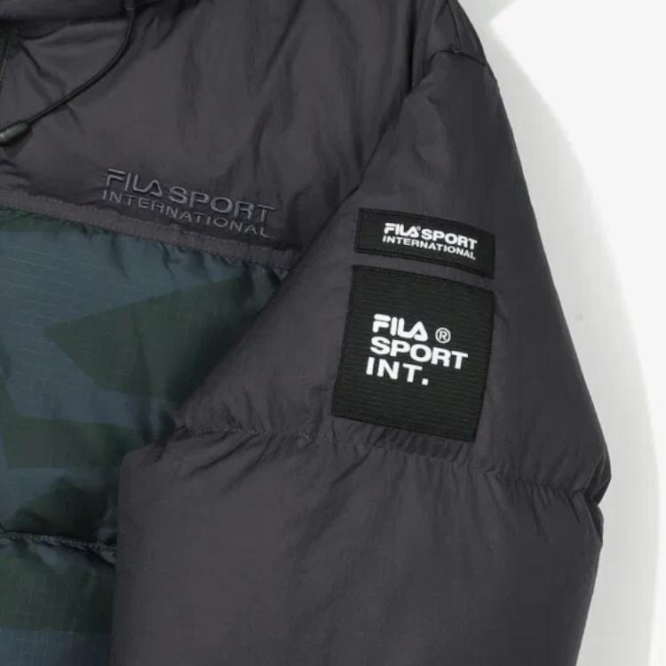 New FILA Down Jackets Unisex Dark Olive FS2DJF4131X-DOV