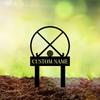 Custom Metal Sign Garden Decor Personalized Lawn Marker Outdoor Art Gift