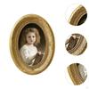 Picture Frame Decoration Oval Resin Ornament for Valentines Weddings Desktop