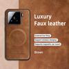 Luxury Leather Magnetic Phone Case For Xiaomi 14T 15 13T 12T 11T Pro 12S Ultra 13 Lite For Magsafe Wireless Charge Protect Cover