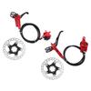 Bicycle Brake Cooling Disc Floating Ice Rotor Strong Braking Bike Hydraulic Disc BrakeRed