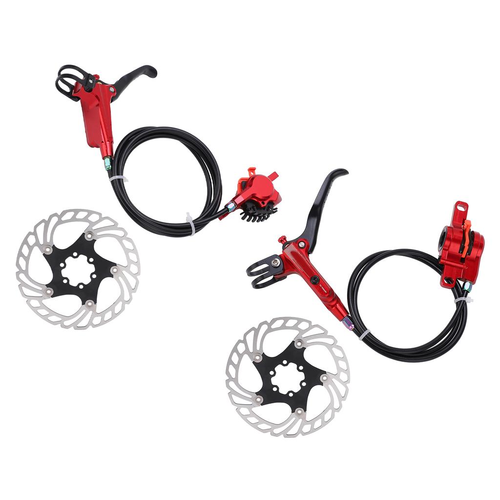 Bicycle Brake Cooling Disc Floating Ice Rotor Strong Braking Bike Hydraulic Disc BrakeRed