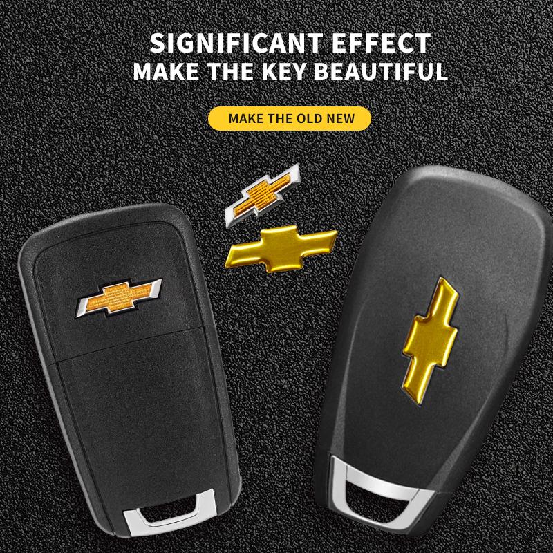 18mm/22mm metal Car Remote Key Fob Emblem Badge Radio button Sticker Replacement For Chevrolet Cruze Captiva Trax Malibu Sail