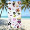 Cartoon Flying Little Policewoman Microfiber Beach Towel Quick-Drying Water-Absorbing Children'S Swimming Bath Towel Travel Portable Large Ruler