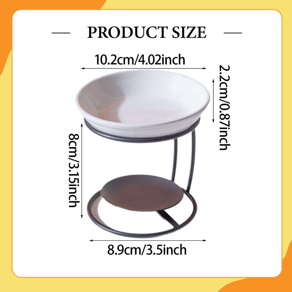 Ceramic Oil Burner Scented Wax Melt Burner for Office SPA Bedroom