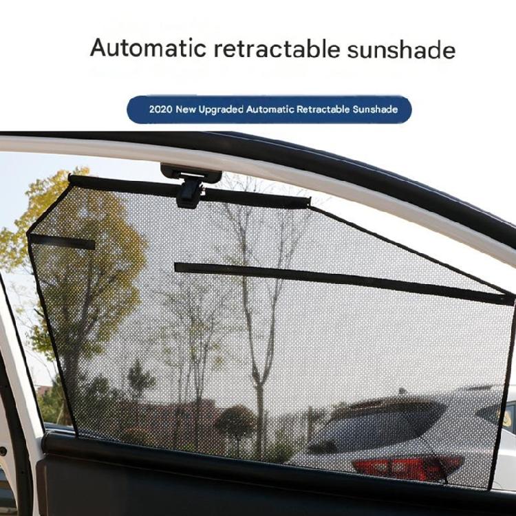 Adjustable Quick Roll Up Car Window Shade Antislip Heat Insulation Design Perfect For Short Distance Driving Pack Of 2