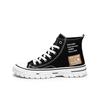 Herrenschuhe High-Top-Canvas-Schuhe, Herren-Trend-Freizeitschuhe im Hong Kong-Stil, koreanische Mode-Plattenschuhe