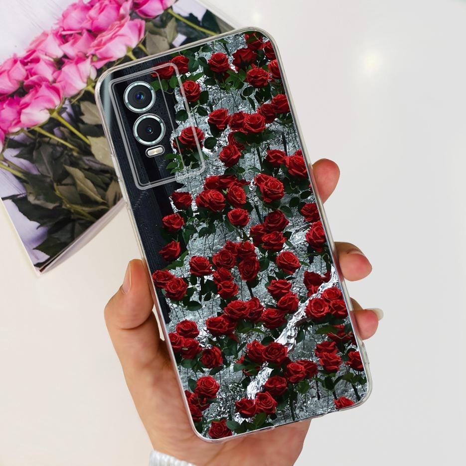 For Vivo Y76s Case Vivo Y76 5G Stylish Painted Cover Clear Silicone Phone Case For Vivo Y74s Y 76 s VivoY76 5G Soft Fundas Coque