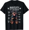Funny Anatomy Rottweiler Dog Owner Rottie Dad Mom Pet Lover Gift Unisex T-Shirt