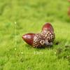 Cute Squirrel Pinecone House Maple Leaf Micro Landscape Garden Decoration Resin Craft Ornaments Livingroom Desk Decoration