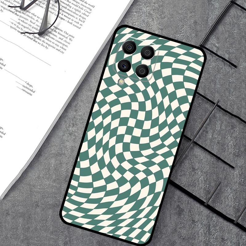 Crazy Checkered Case For Samsung Galaxy M55 M31 M13 M11 M12 M14 M15 M06 M16 M36 M56 M53 M32 M52 M35 M34 M54