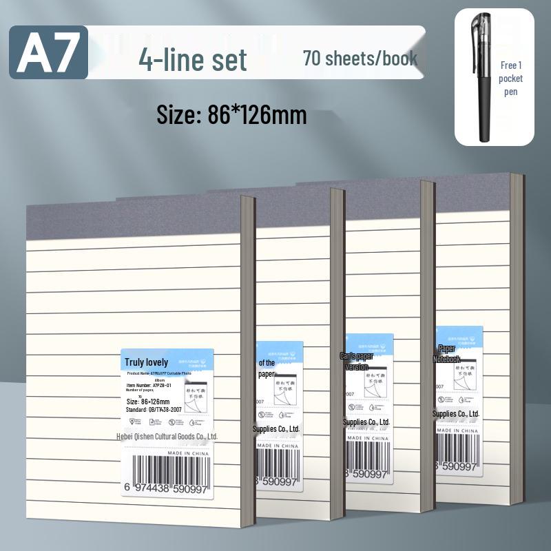 A7 Student Trumpet Sticky Note Pad: Tear-Off, Blank, Portable, Pocket-Sized, Lined & Grid Paper.