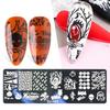 1 Set Nail Art Template Creative Pattern Eco-friendly Smooth Edge Multipurpose Easy To Apply Decorative Plastic