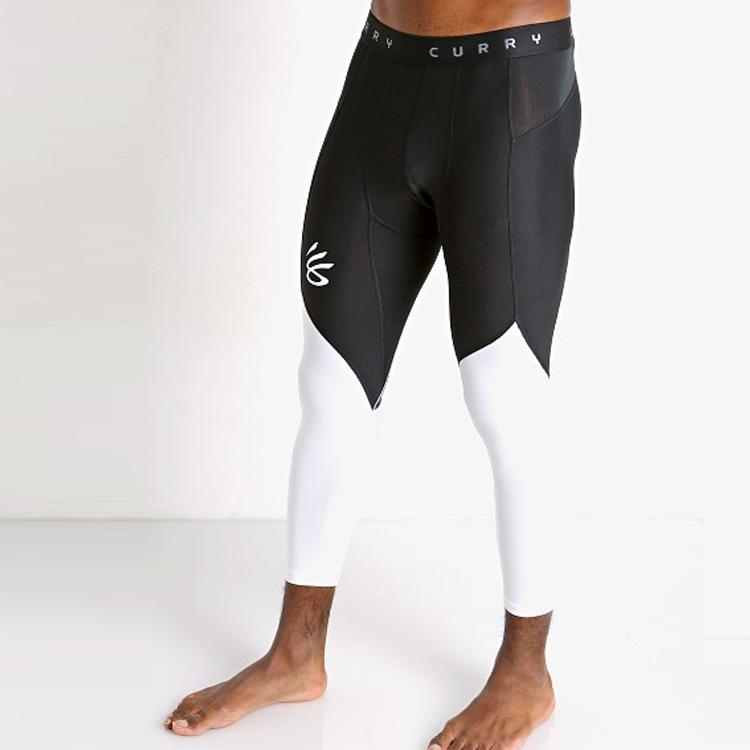 Under Armour Basketball Sports Breathable Compression Three-Quarter Pants Men Bottoms Black 1362586-001