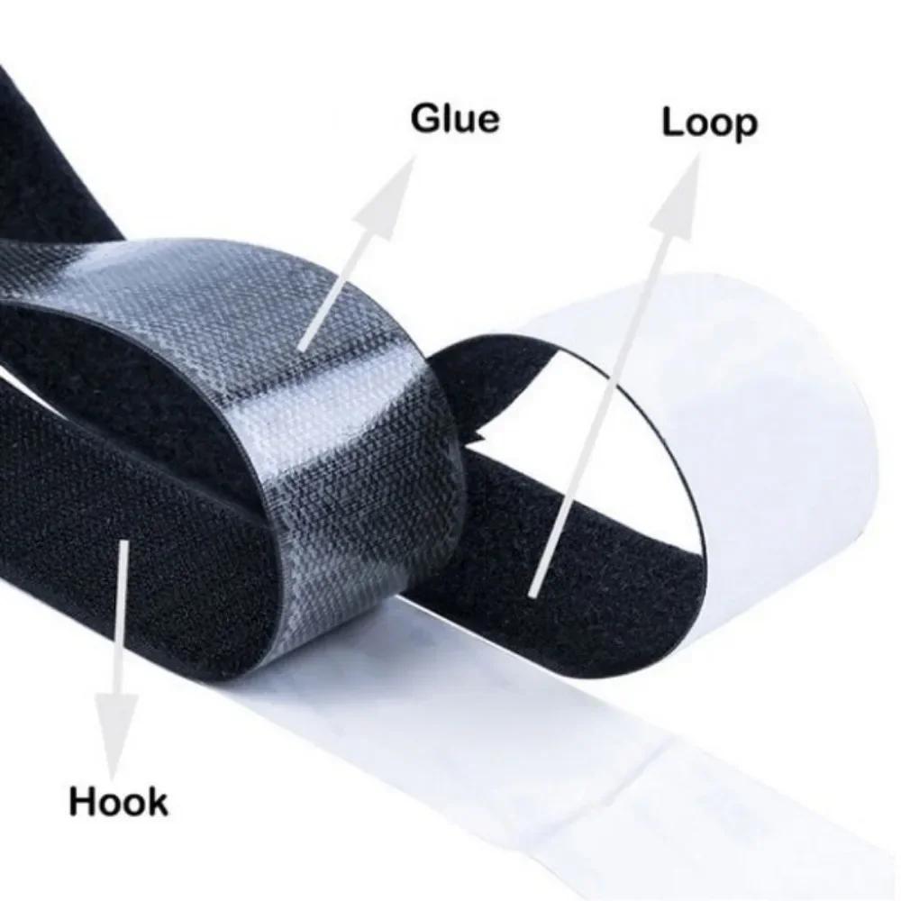 Strong Self-adhesive Hook and Loop Tape Nylon Adhesive Tape for Car Foot Mats Door Curtains and Screens
