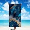 Microfiber Beach Towel Marble Pattern Bath Towel Thin Absorbent Extra Large Towel for Beach Swimming Camping Yoga Bath Sports