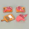 Mini Steak And Knife Set 3Pcs/Set Cutting Board, Tiny Wooden Realistic Miniature Food Display for Doll Mansion Kitchen Butcher Board
