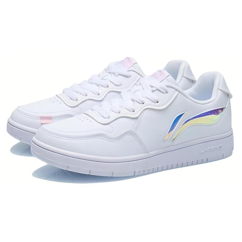 Li Ning Low top Skateboard Shoes Women's White AGCR318-1