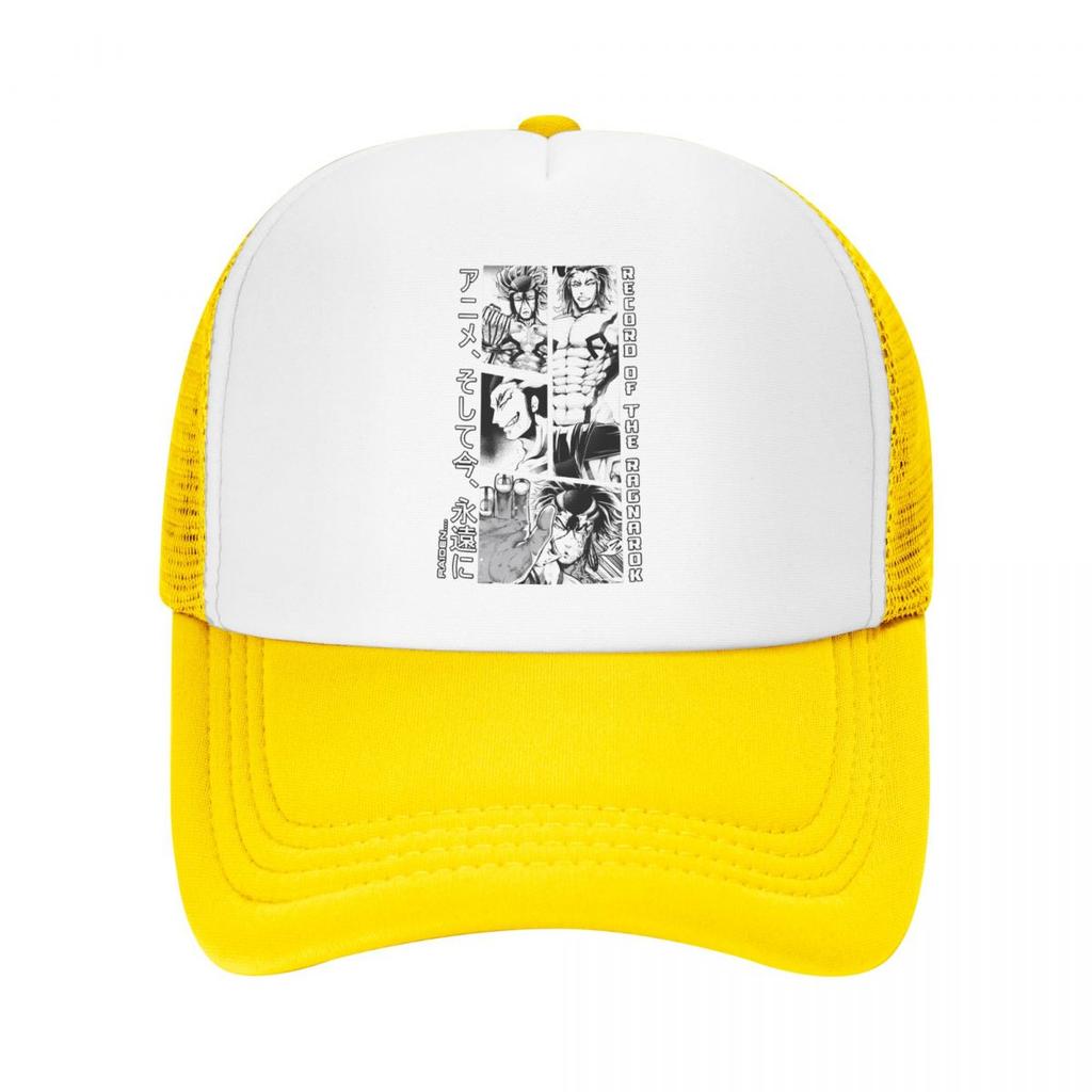 Record Of Ragnarok Drawing Fun Baseball Caps Mesh Hats Adjustable Fashion Unisex Caps