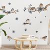 Waterproof Self-Adhesive Bird Pattern Wall Decals - Removable Stickers
