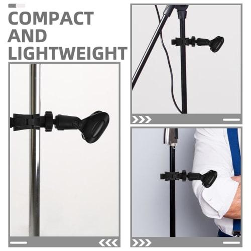 Alasum Microphone Clip Holder, Set of 2, Universal Microphone Stand/Handheld Microphone Extension Clip, U-Shaped Microphone Clip