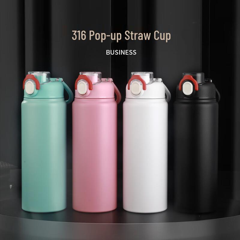 Shangqi 316 Stainless Steel Insulated Straw Bottle