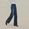 INMAN Women's High-Waist Wide-Leg Straight Denim Jeans